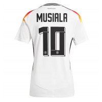 Camiseta Alemania Jamal Musiala #10 Primera Equipación Replica Eurocopa 2024 para mujer mangas cortas